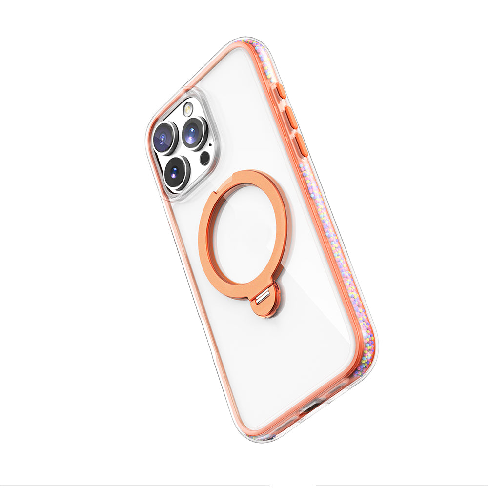 Raptic AirJoy Serisi iPhone 16 Pro Max M-safe Şarj Özellikli Boncuk Tasarımlı 360 Derece Dönebilen Standlı Kılıf Raptic AirJoy Serisi iPhone 16 Pro Max M-safe Şarj Özellikli Boncuk Tasarımlı 360 Derece Dönebilen Standlı Kılıf